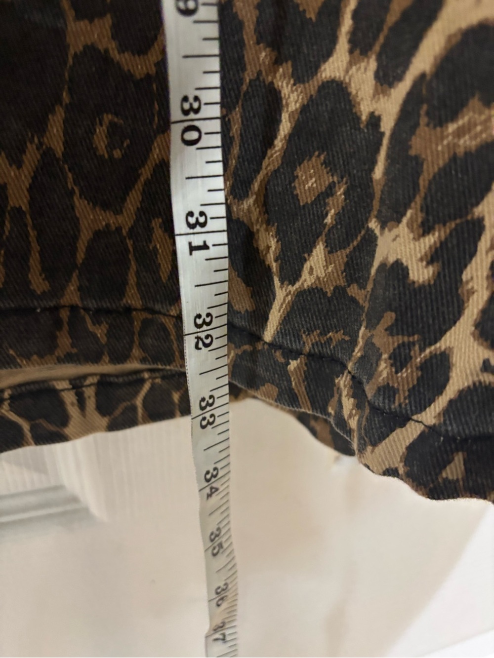 Boutique Leopard Print Jean Collar Dress View 4